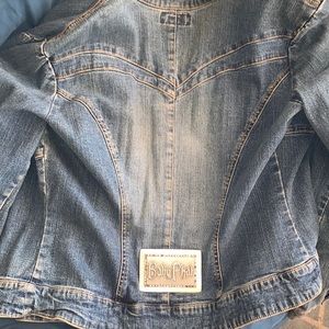 Vintage BABY PHAT jean jacket stretch size XL